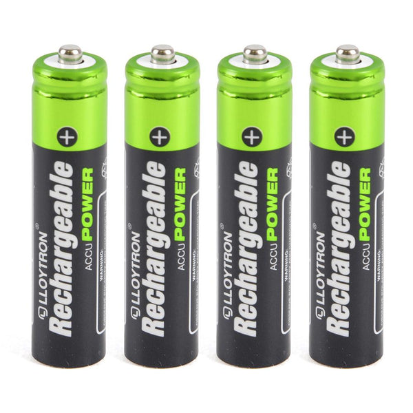 A2Z NiMH Rechargeable Accu Power Battery 550mAh Lasts Long AAA Size Pack of 4