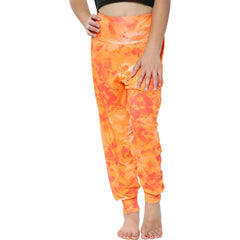 Kids Girls Ali Baba Harem Trouser Tie Dye Print Fashion Trendy Leggings 5-13 Yrs