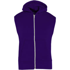 Kids Hooded Gilet Jacket Fleece Fabric No Sleeve Zipper Coat Boys Age 5-13 Year