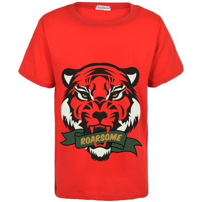 Kids Girls T Shirts Roarsome Printed Summer Tank Top & Tees