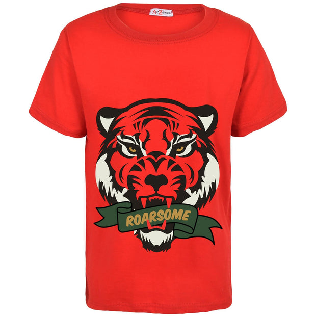 Kids Girls T Shirts Roarsome Printed Summer Tank Top & Tees