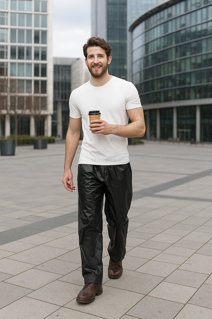 A2Z Mens Waterproof Trousers Quick Dry Overtrousers Windproof Outdoor Rain Pants