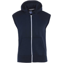 Kids Hooded Gilet Jacket Fleece Fabric No Sleeve Zipper Coat Boys Age 5-13 Year