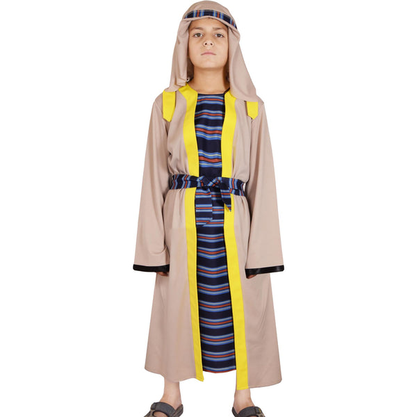 A2Z 4 Kids Boys Xmas Nativity Shepherd Outfit Villager Townspeople Joseph Innkeeper Attire Christmas Nativity Play Fancy Dress for Kids Age 3-14