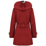 A2Z 4 Kids Kids Girls Parka Jacket Hooded Trench Coat Fashion Wool Blends Warm Padded Wine Jacket Oversized Lapels Belted Cuffs Long Overcoat New Age 5 6 7 8 9 10 11 12 13 Years