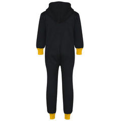 Kids Girls Boys A2Z Onesie One Piece Contrast Fleece Hoodie All In One Jumpsuit