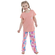 A2Z 4 Kids Girls Short Sleeve Pyjamas Set 2 Piece Comfortable Sleepwear Set