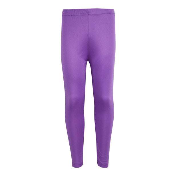 Gilrs Legging Kids Plain Color School Fashion Dance Leggings New Age 5-13 Years