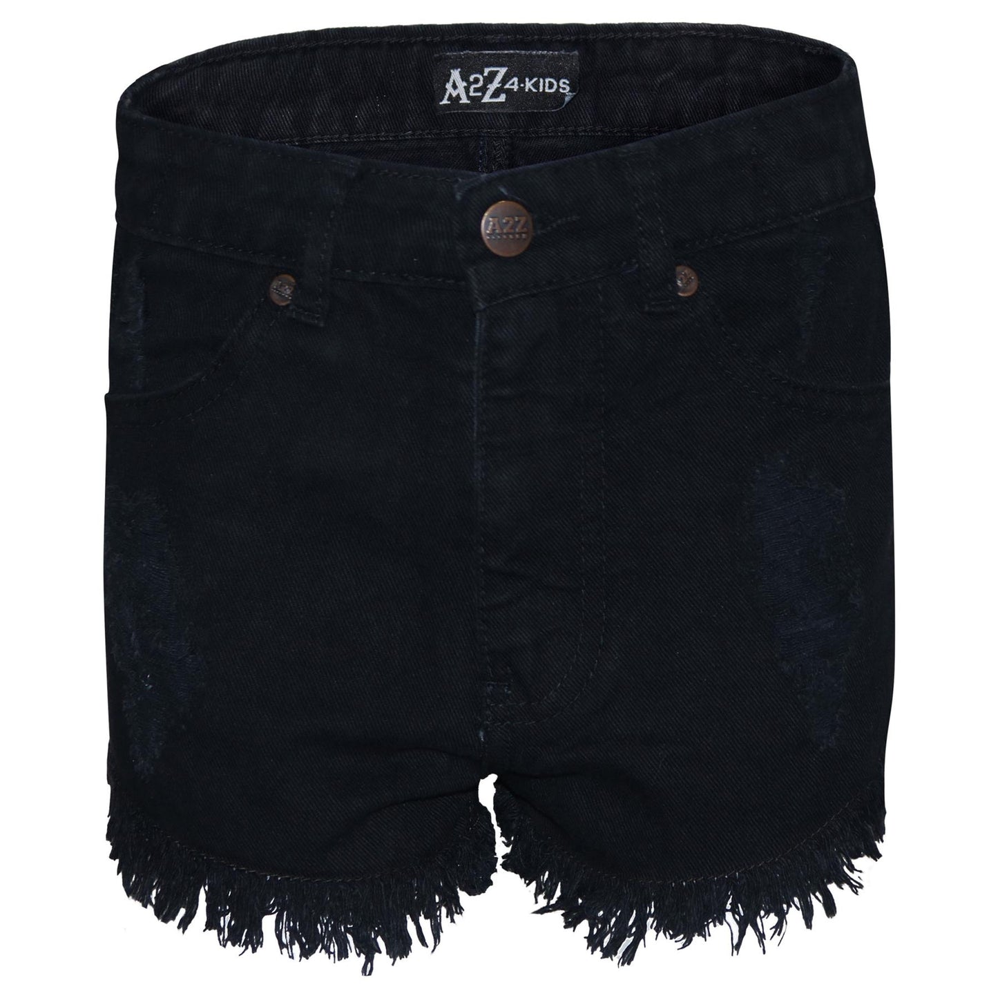 A2Z 4 Kids Girls Shorts Skinny Ripped Jeans Denim Stretch Short Casual�Half�Pant