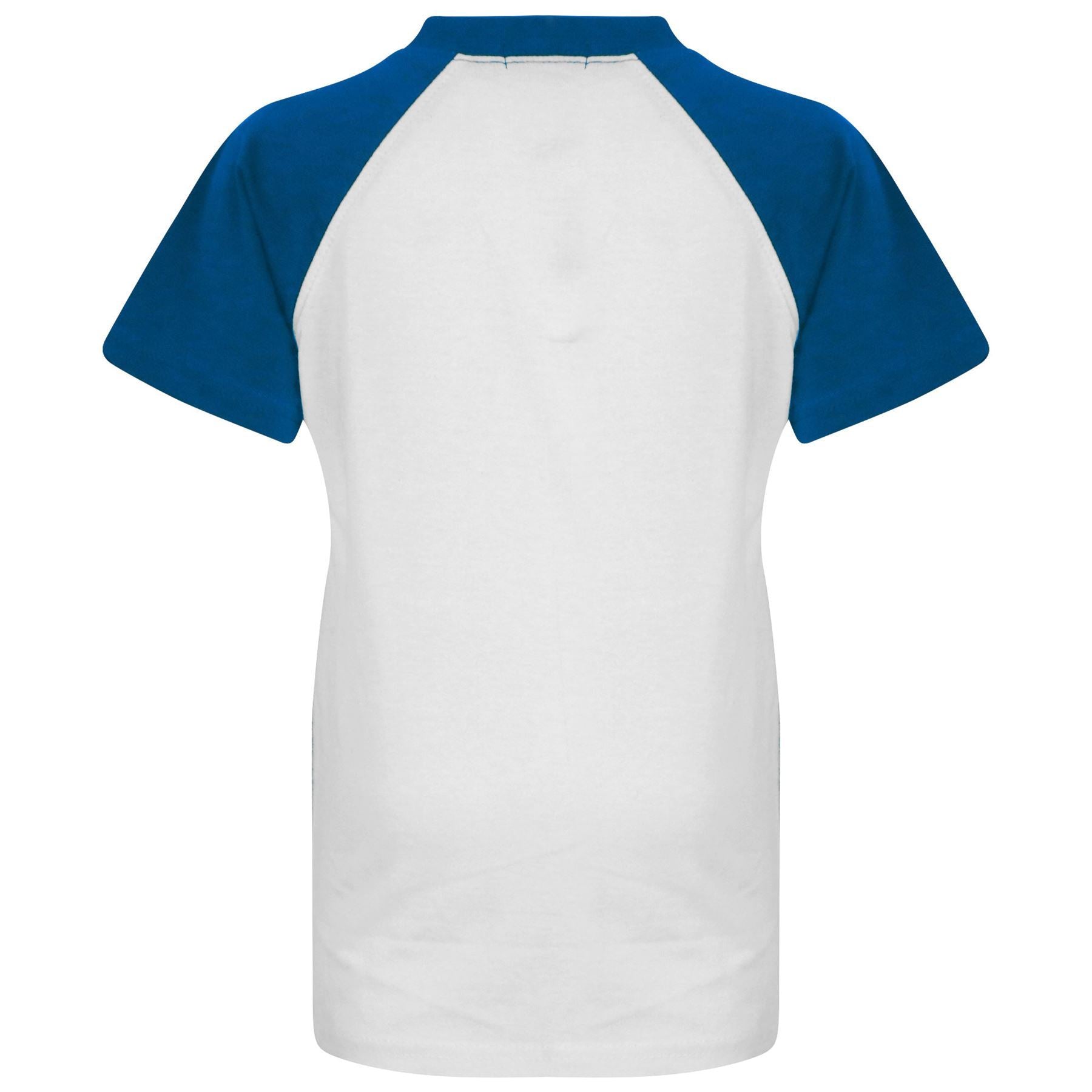 A2Z 4 Kids Raglan Style T Shirt Colour Contrast Top Short Sleeve Blue Super Soft Comfy Loungewear Dress Up Gifts for Children Girls & Boys Age 5-13 Years - A2Z 4 Kids