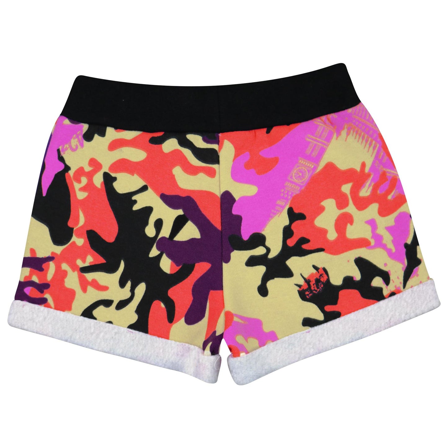 Kids Girls Shorts Fleece Camouflage Tartan Dance Gym Summer Hot Short Pants 5-13