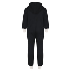 A2Z 4 Kids Girls Boys White Contrast Fleece Onesie All In One Jumsuit Playsuit Nightwear New Age 2 3 4 5 6 7 8 9 10 11 12._13 Years