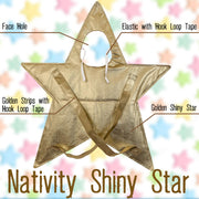 A2Z 4 Kids Girls Boys Xmas Nativity Star Outfit Christmas Nativity School Play Star Fancy Dress Outfit for Kids One Size