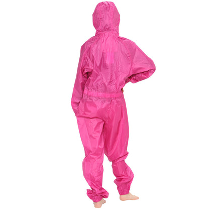 Girls Boys Raincoat Kids Puddle Suit All in One Waterproof Hooded Rainsuit