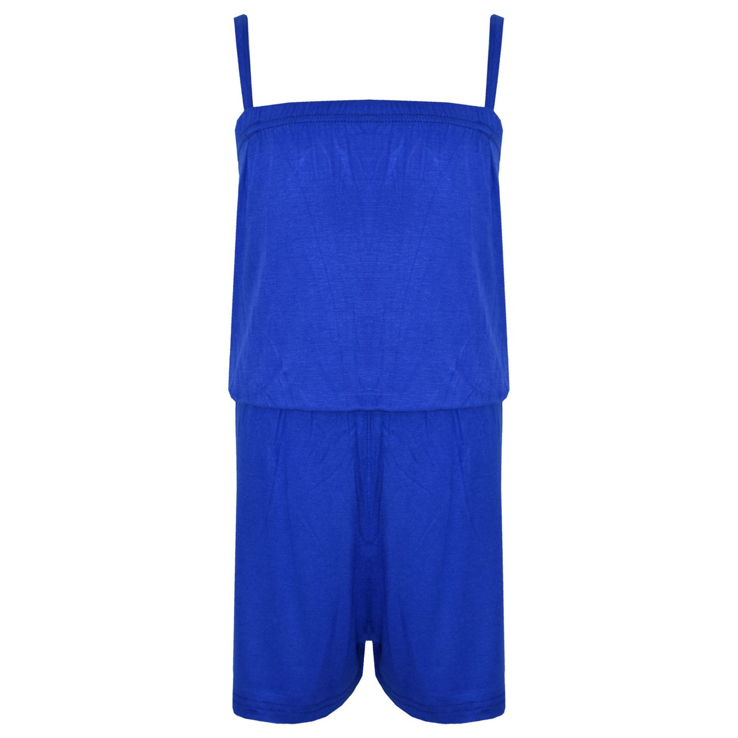 Kids Girls Plain Color Playsuit Trendy Summer All In One Jumpsuit New Age 5-13 Y