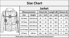 Kids Jackets Girls Quilted Padded Collar Buttoned Zipped Jacket Age 5-13 Years