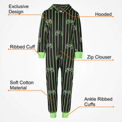 A2Z 4 Kids Girls Boys A2Z Onesie One Piece Pyjamas Game Controller Outfit