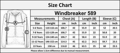 Kids Girls Boys Windbreaker Contrast Panel Jackets Hooded Raincoat Rain Mac 5-13