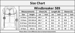 Kids Girls Boys Windbreaker Contrast Panel Jackets Hooded Raincoat Rain Mac 5-13