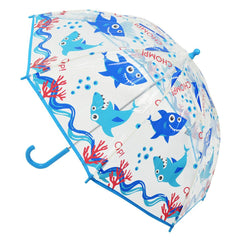 A2Z Kids POE Clear Dome Umbrella Wind and Rain Resistant Outdoor Travel Brolly