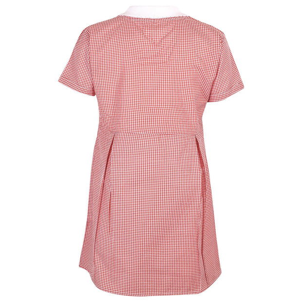 Girls 2 Pack Gingham School Dress Check Belted Dresses With Matching Scrunchies - A2Z 4 Kids