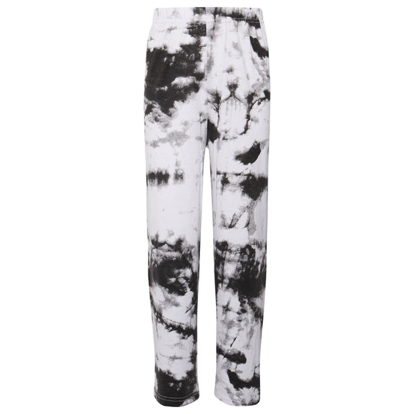 Kids Girl Palazzo Black Flared Wide Leg Tie Dye Print Baggy Loose Summer Trouser