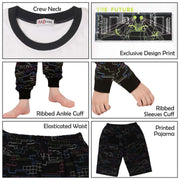 Kids The Future Pyjamas Contrast T Shirt Shorts Girls Boys Age 2-13 Years - A2Z 4 Kids