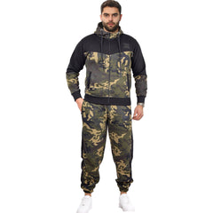 A2Z Mens Tracksuit Camouflage Print Hoodie with Joggers Sweatpants Casual Sports Activewear Set Adults S-3XL