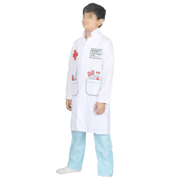 Kids Doctor Costume Doctor Role Play Halloween Doctor Uniform Outfit Kit