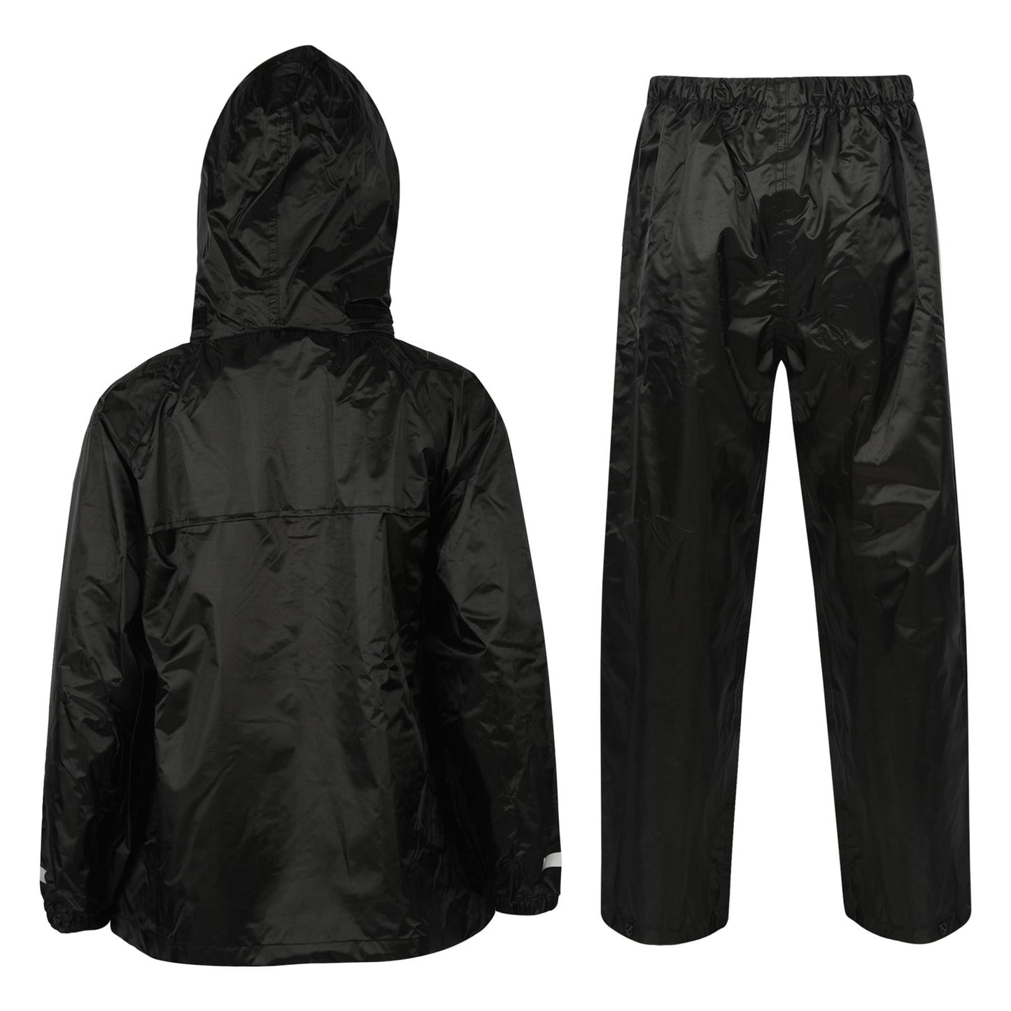 Kids Boys Girls Waterproof Hooded Rain Suit Jacket & Pants Set with Bag 3-14 Yrs