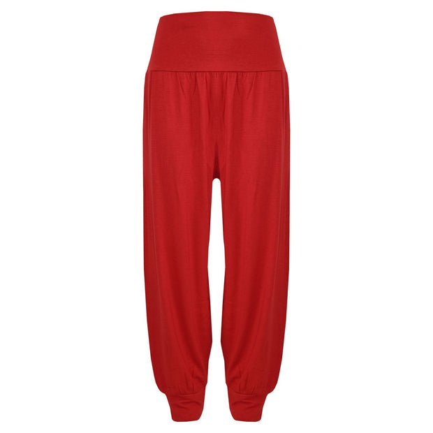 Kids Girls Ali Baba Style Plain Color Fashion Trendy Trouser 2-13 Years