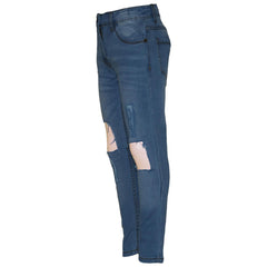 Kids Girls Skinny Ripped Jeans Denim Stretchy Fashion Pants Jeggings 5-13 Years