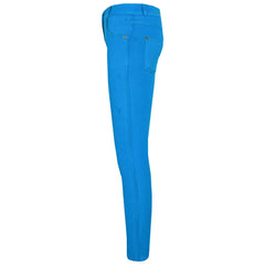 Kids Skinny Jeans Girls Stretchy Jeggings Fit Pants Coloured Trousers 5-13 Years