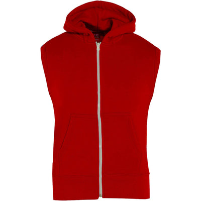 A2Z 4 Kids Hooded Gilet Jacket Fabric No Sleeve Red Zipper Coat New Casual Fashion Girls Boys Age 5-13 Years