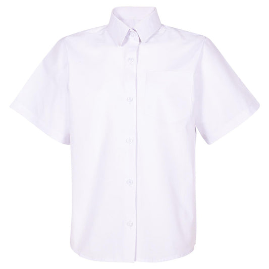 Kids Girls School Uniform Shirt Soft Feel Shorts Sleeves Easy Iron School Shirts