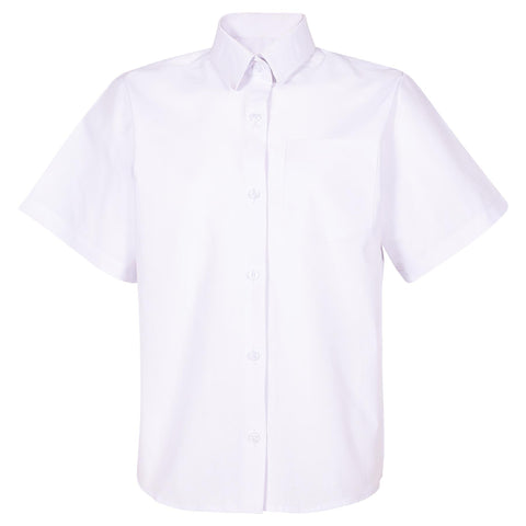 Kids Girls School Uniform Shirt Soft Feel Shorts Sleeves Easy Iron School Shirts