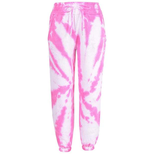 A2Z 4 Kids Tie Dye Pink Tracksuit Cropped Hoodie with Jogger Sweatpants Gym Sports Activewear Cord Set Girls Children Age 5-6, 7-8, 9-10, 11-12 and 13 years