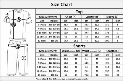 Kids Boys Girls T Shirt Short Set NY New York T-Shirt Top Shorts Set Age 5-13
