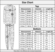 Kids Lounge Suit Girls Camouflage Splash Print Jogging Suit Tracksuit 7-13 Years
