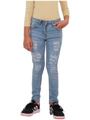 A2Z 4Kids Kids Ripped Jeans Comfort Stretch Jeans Cotton  Pants  Age 3-14 Years