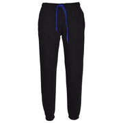 A2Z 4 Kids Unisex Plain Tracksuit Contrast Black And Royal Blue Fleece Hoodie with Joggers Jogging Sweatpants Pants Sports Activewear Outfit Set For Girls Boys Age 3 4 5 6 7 8 9 10 12 13 Years