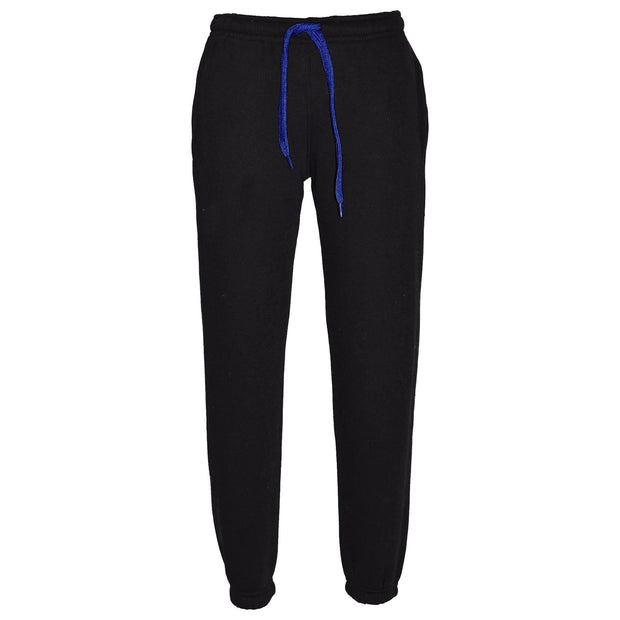 A2Z 4 Kids Unisex Plain Tracksuit Contrast Black And Royal Blue Fleece Hoodie with Joggers Jogging Sweatpants Pants Sports Activewear Outfit Set For Girls Boys Age 3 4 5 6 7 8 9 10 12 13 Years