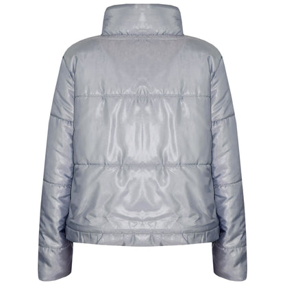 Girls Jacket Kids Wetlook Cropped Padded Quilted Puffer Bubble Jackets Coat 5-13