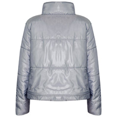 Girls Jacket Kids Wetlook Cropped Padded Quilted Puffer Bubble Jackets Coat 5-13