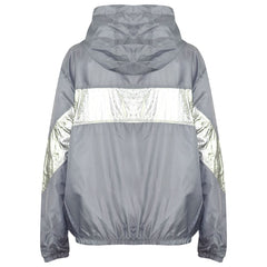 A2Z 4 Kids Girls Boys Windbreaker Jackets Metallic Panelled Hooded Raincoats