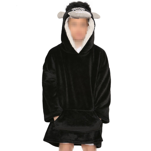A2Z Unisex Mens Ladies Oversized Kangaroo Pocket Hooded Animal Wearable Blanket
