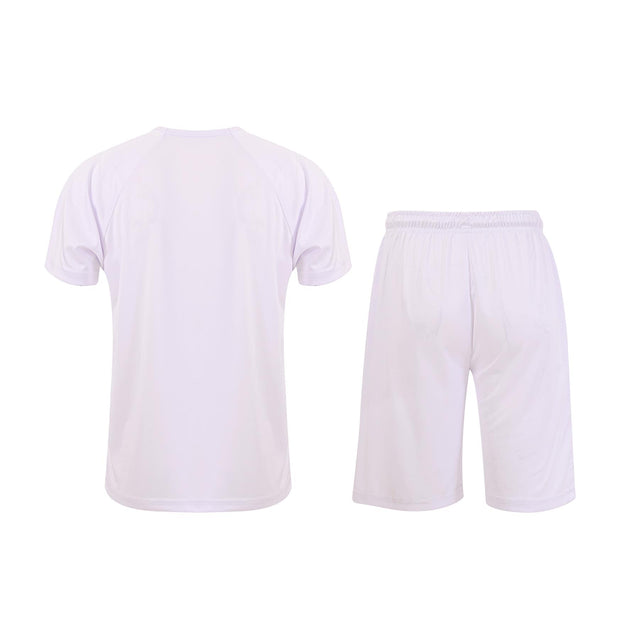 Kids Girls Boys Football Kit T Shirt Shorts PE Athletic Sportswear Outfit Set