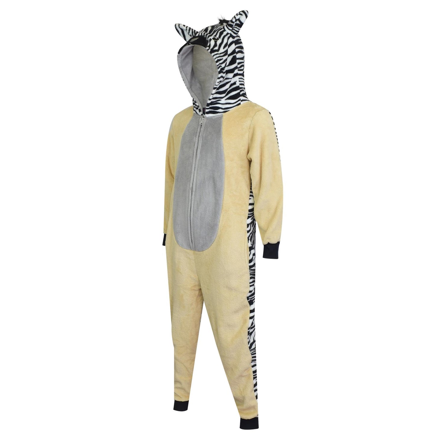 A2Z 4 Kids Unisex 2 Tone Zebra A2Z Onesie One Piece Zebra Cosplay Jumpsuit