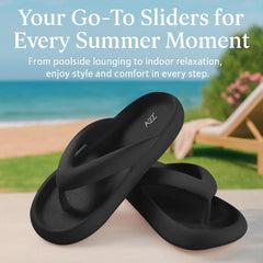 A2Z Women EVA Sliders Slip-On Flip Flops Non-Slip Soft Sandals Pool Slippers