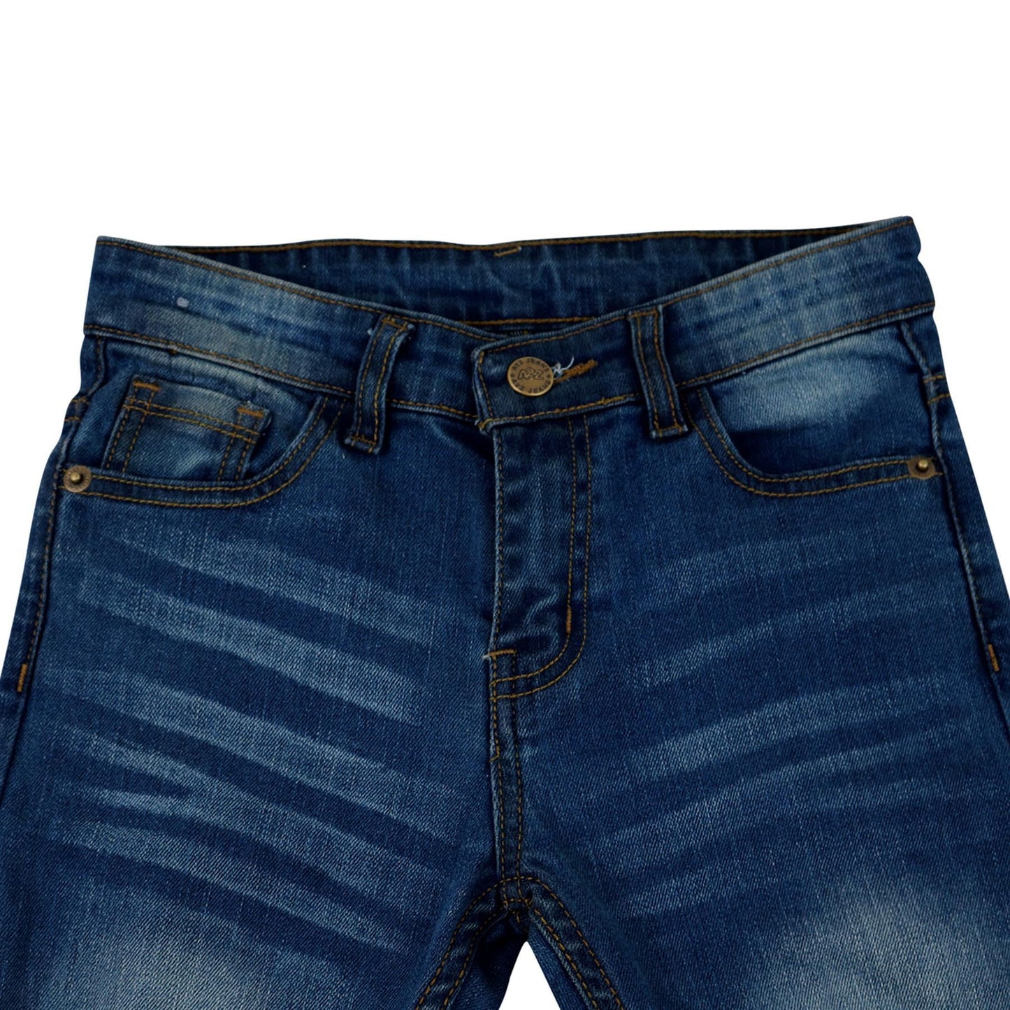 Kids Boys Stretchy Jeans Knee Ripped Denim Skinny Bikers Pants Slim Trouser 5-13
